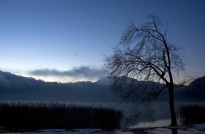 Tramonto al lago
